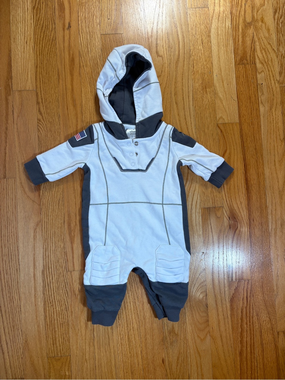 Space X One Piece Space Suit/Astronaut Halloween Costume - 0-3 months